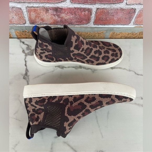 Rothy's leopard print high top sneakers size 7.5 - Picture 9 of 11